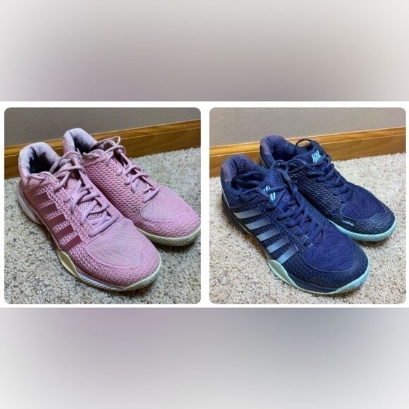 K-Swiss Size 9.5 Pickleball Court Shoes pink and blue 2 pair - Picture 1 of 12